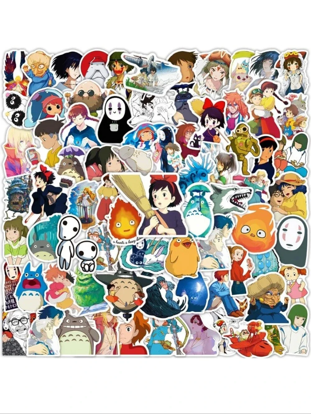 Studio-Inspired Kids Sticker Pack - Colorful Anime Characters